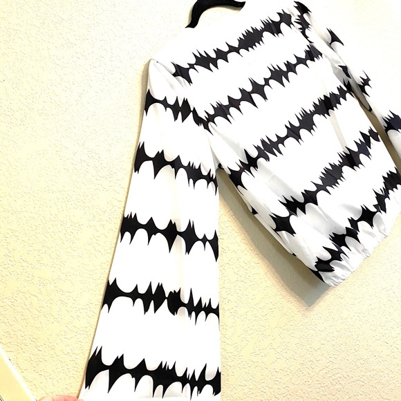 ABL Elastic Waist Open Back Blouse SZ M - Picture 3 of 5